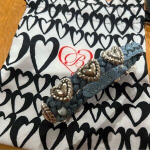 Brighton Blue and Silver Heart Bracelet